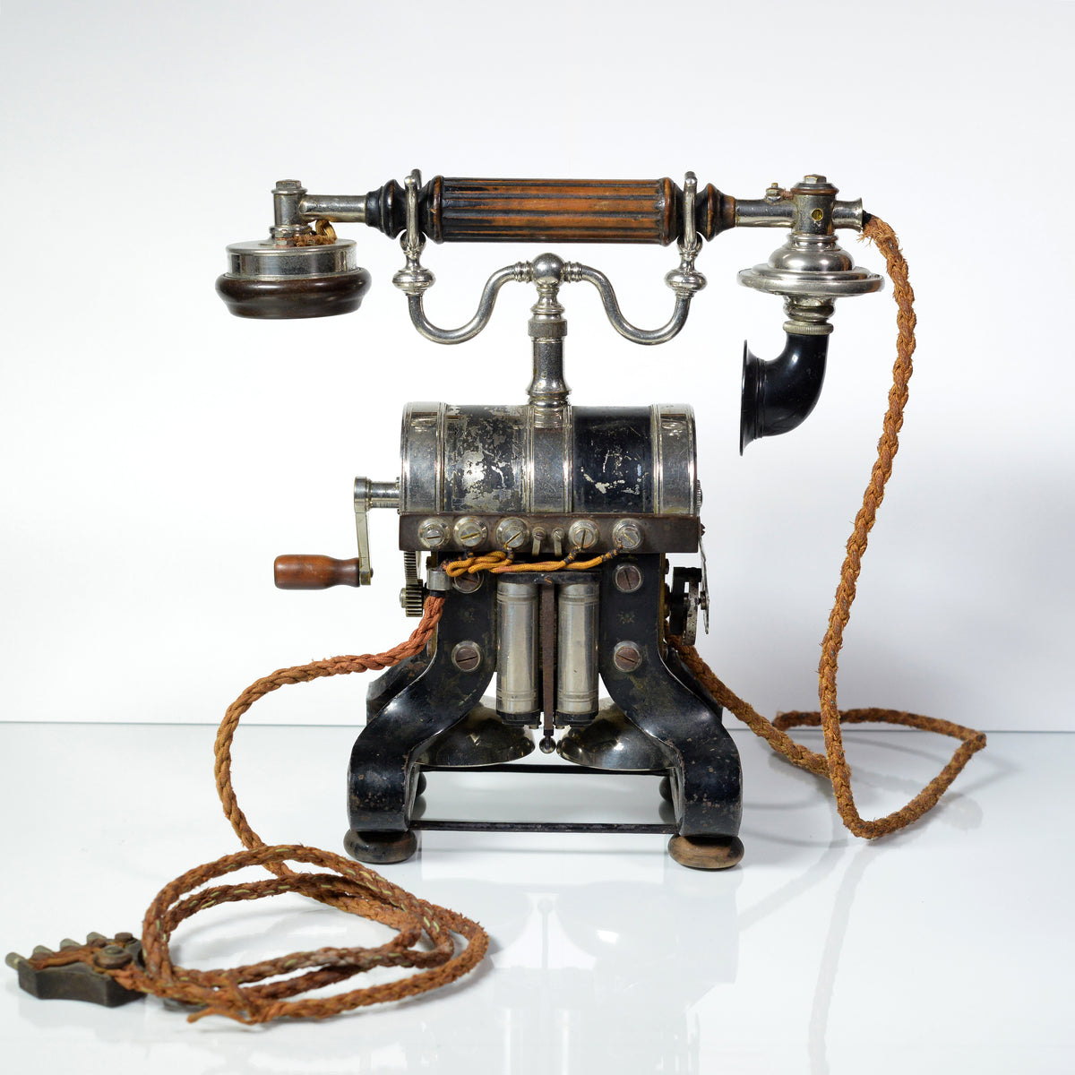 L. M. Ericsson TUNNAN Barrel Sewing Machine Iron Eiffel Tower Telephone ca. 1891