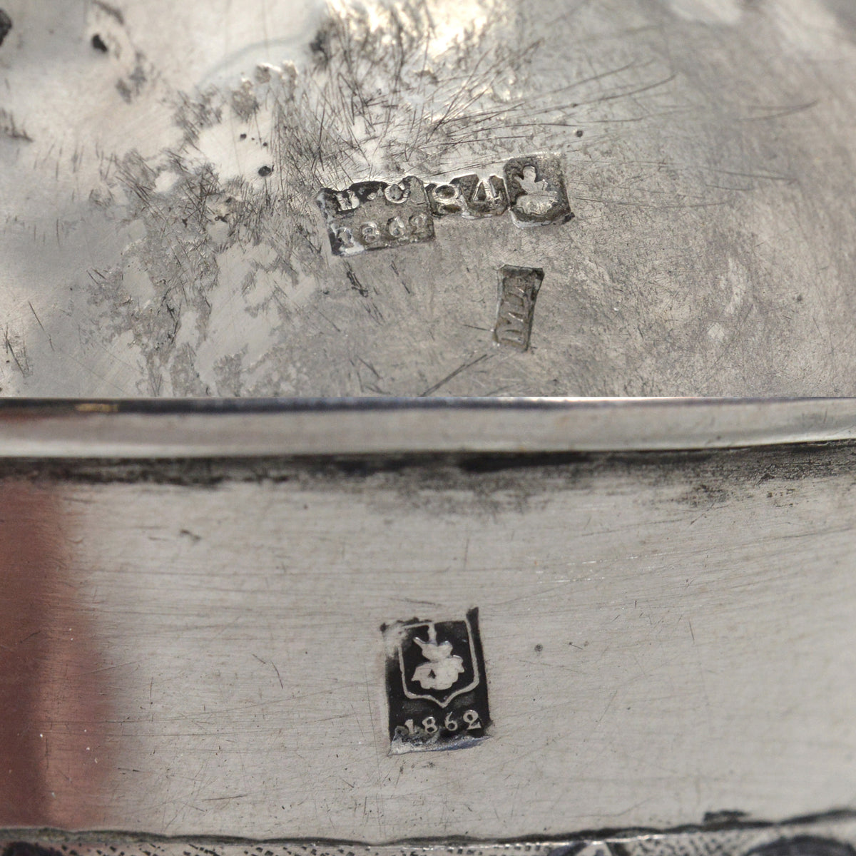 Antique Russian Niello Silver Cup Beaker by M. Dmitriev 1862 Moscow Views