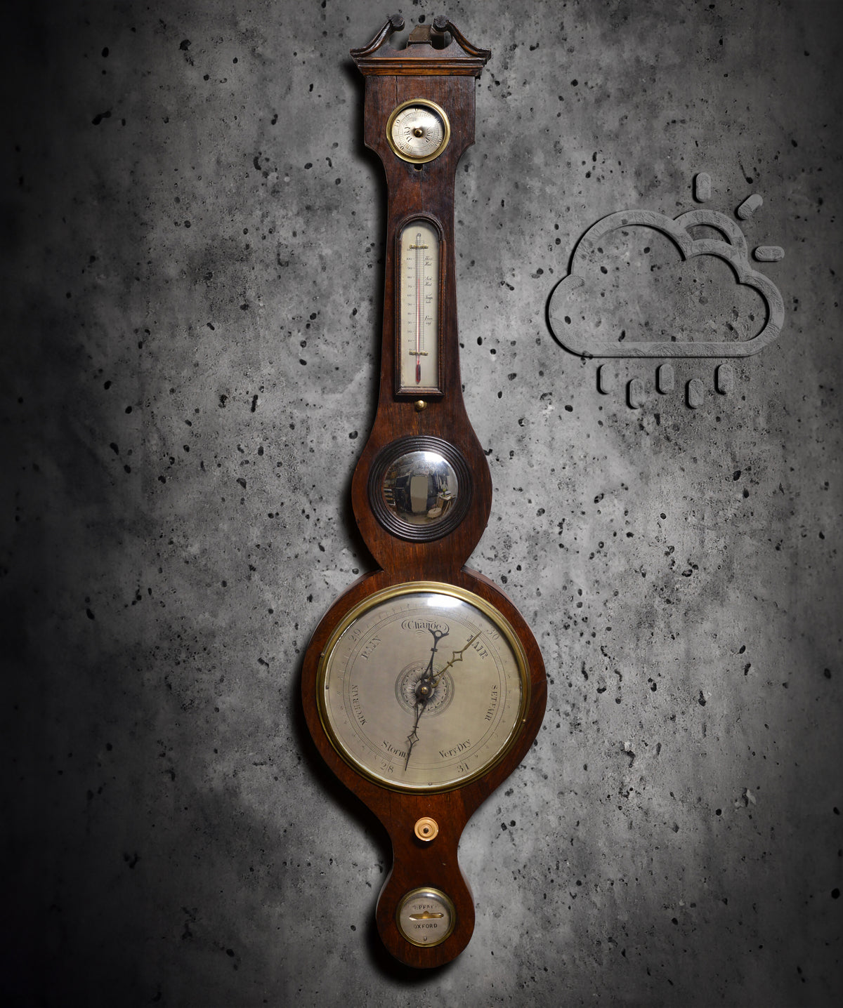 Barometer First Design 5 dial Elegant Victorian Barometer First half of 19th century by S Pfa ...