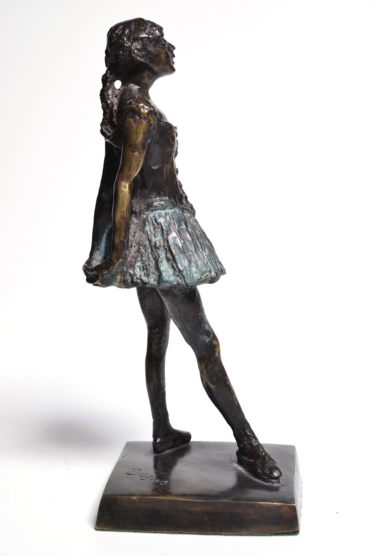 Bronze Patinated Figurine Little Dancer of Fourteen Years by Degas 20th century