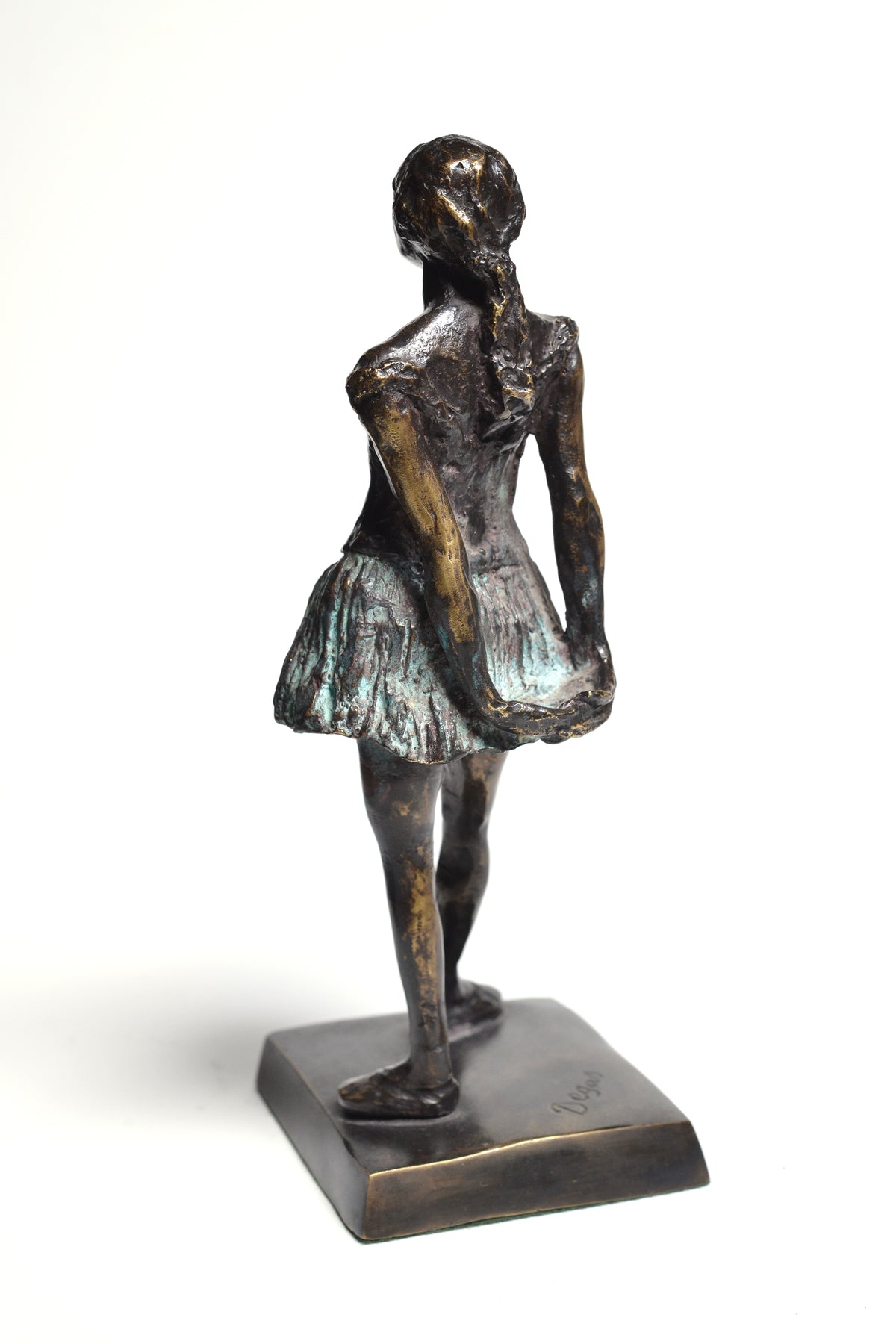 Bronze Patinated Figurine Little Dancer of Fourteen Years by Degas 20th century