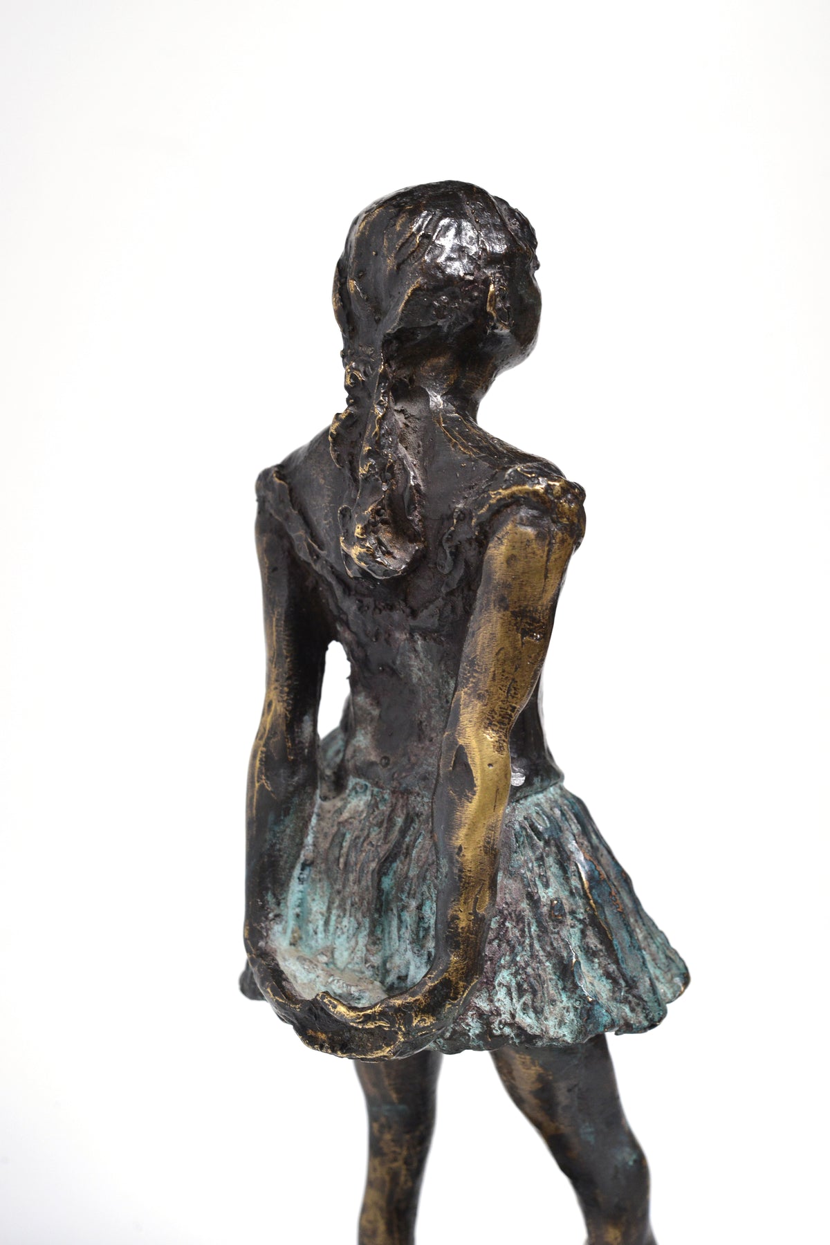 Bronze Patinated Figurine Little Dancer of Fourteen Years by Degas 20th century