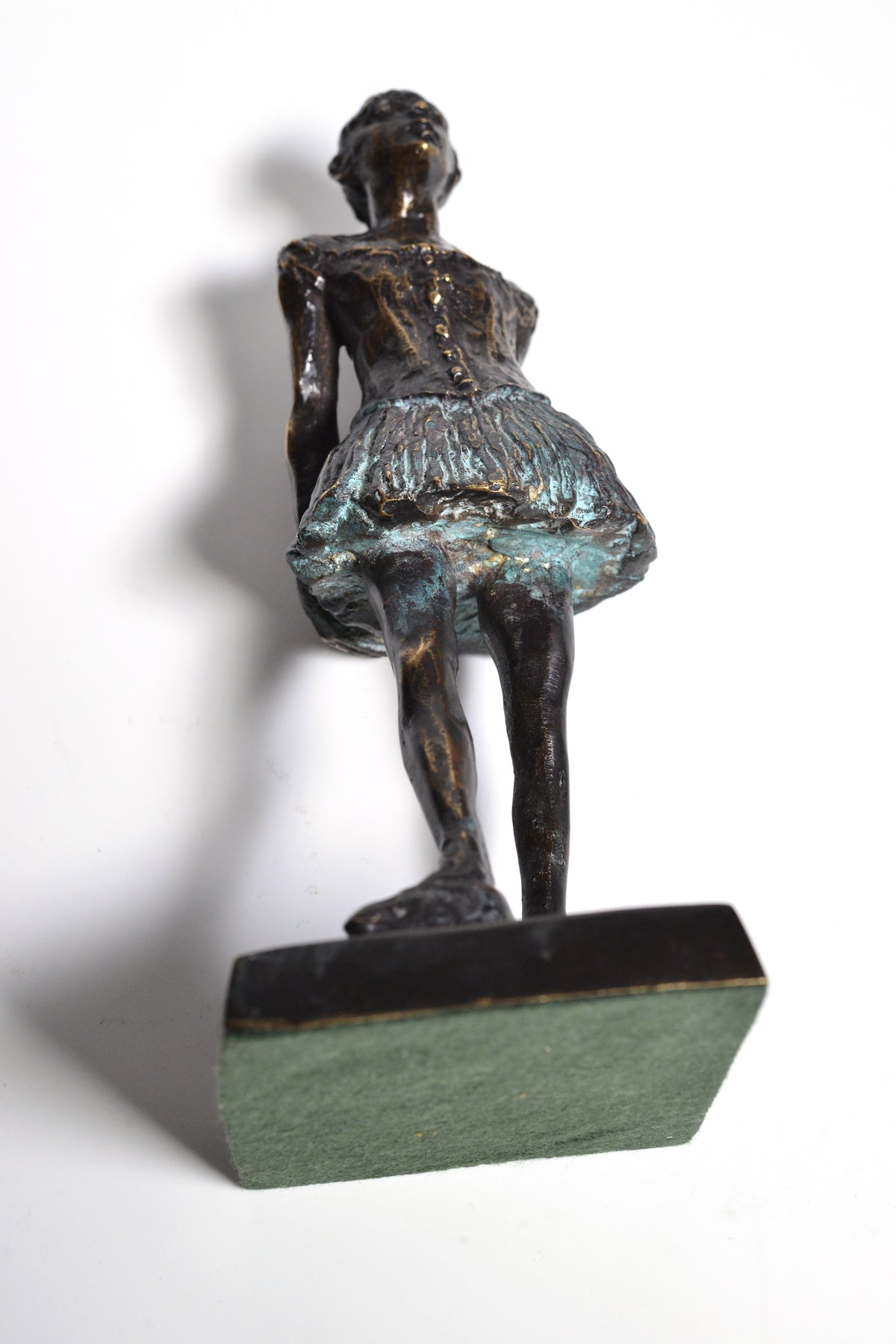 Bronze Patinated Figurine Little Dancer of Fourteen Years by Degas 20th century