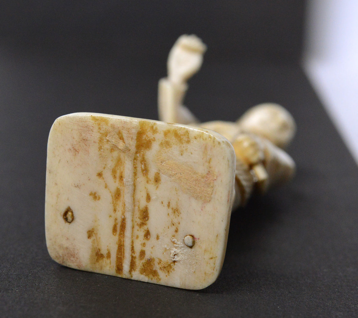 Antique Japanese Meiji Okimono hand ivory figurine